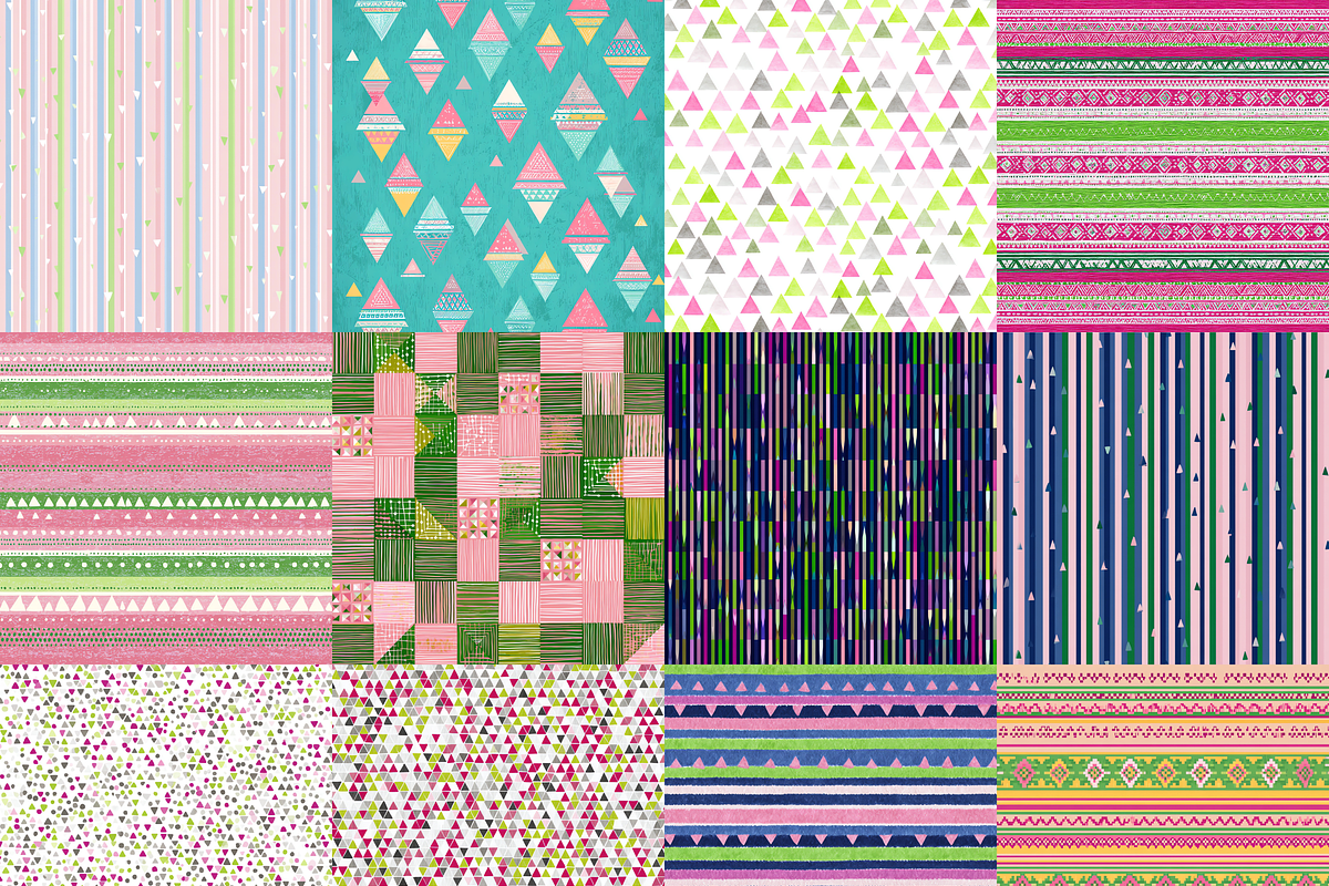 64 Llama Digital Paper Pack, a Pattern Graphic by LA Design (Photo 4 of 9)