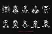 10 Bundle Dark Art Priest Devil, an Illustration by Morspective (Thumbnail 6 of 7)