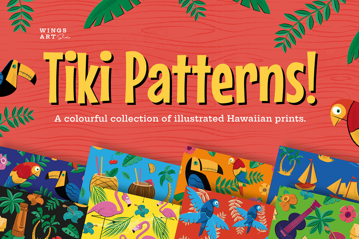 Tiki and Hawaiian Patterns