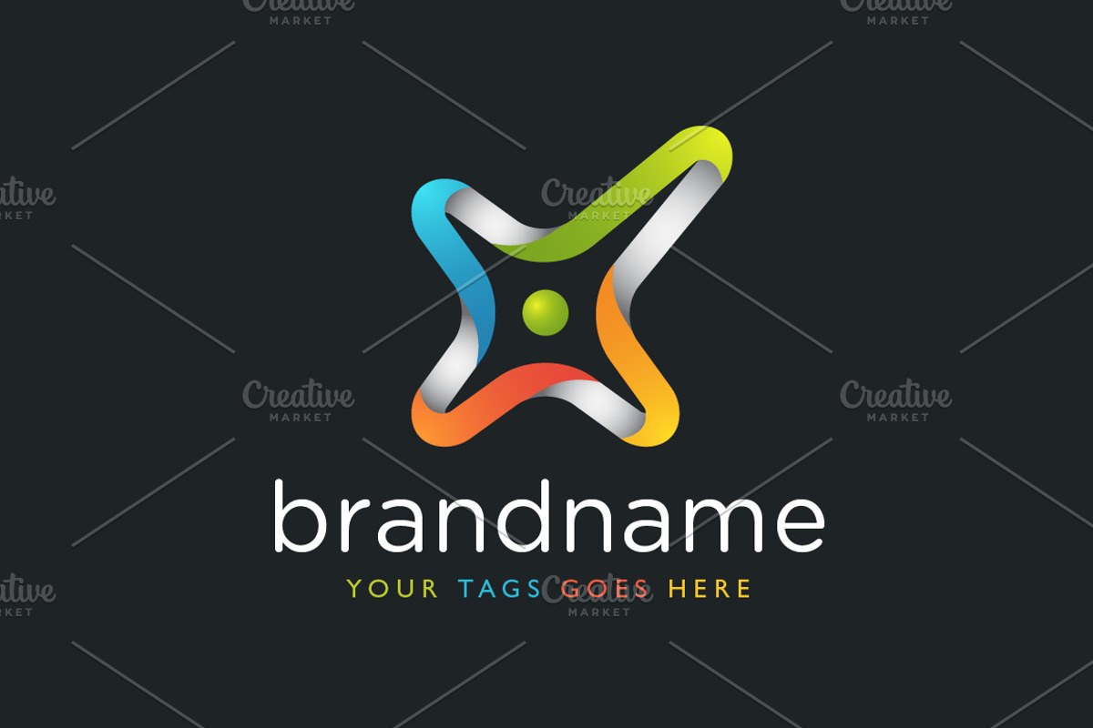 Abstract Cross Loop Logo, a Branding & Logo Template by ARTE MIGUEL