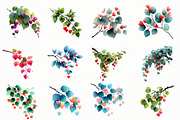 Watercolor Heart Branches Clipart, an Illustration by Designworld (Thumbnail 5 of 5)