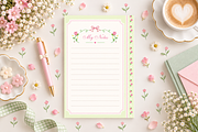 Cute Stationery Paper, a Background Graphic by by creative paper (Thumbnail 5 of 14)