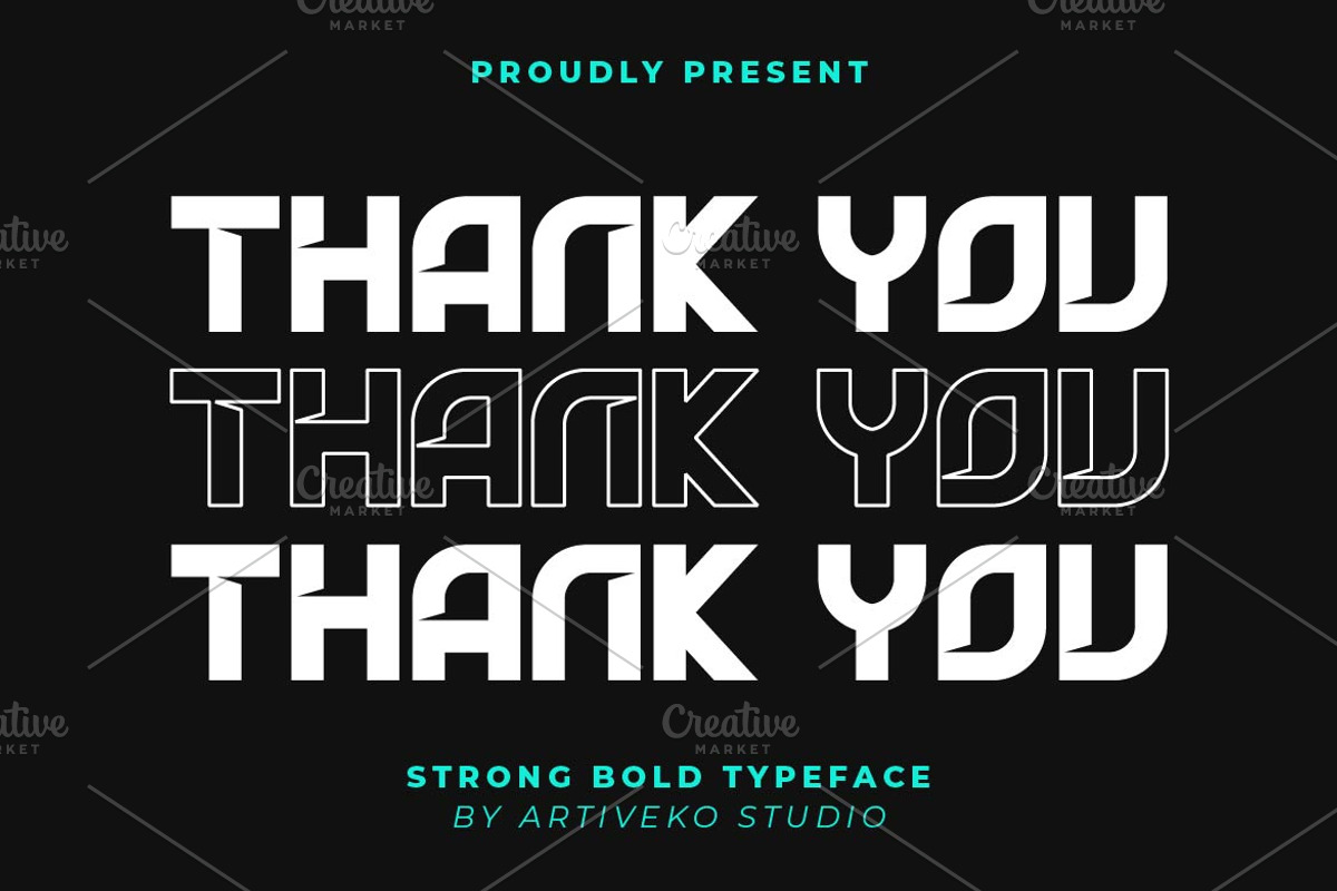 Helno Strong Bold Font, a Sans Serif Font by Artiveko (Photo 7 of 7)