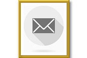 Fine Mail Flat Icon, an Outline Icon by FineArtStudio (Thumbnail 2 of 3)
