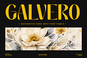 Galvero – Decorative Family Font, a Sans Serif Font by Say Studio (Thumbnail 1 of 9)