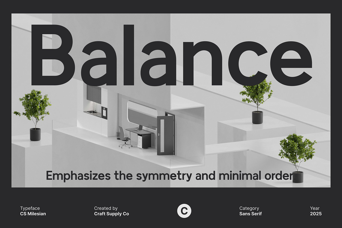 CS Milesian – Sans Serif Typeface, a Sans Serif Font by Craft Supply Co. (Photo 6 of 8)