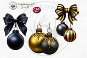 Christmas Baubbles Cliparts, a Seasonal Illustration by ThatsDesignArt (Thumbnail 15 of 16)