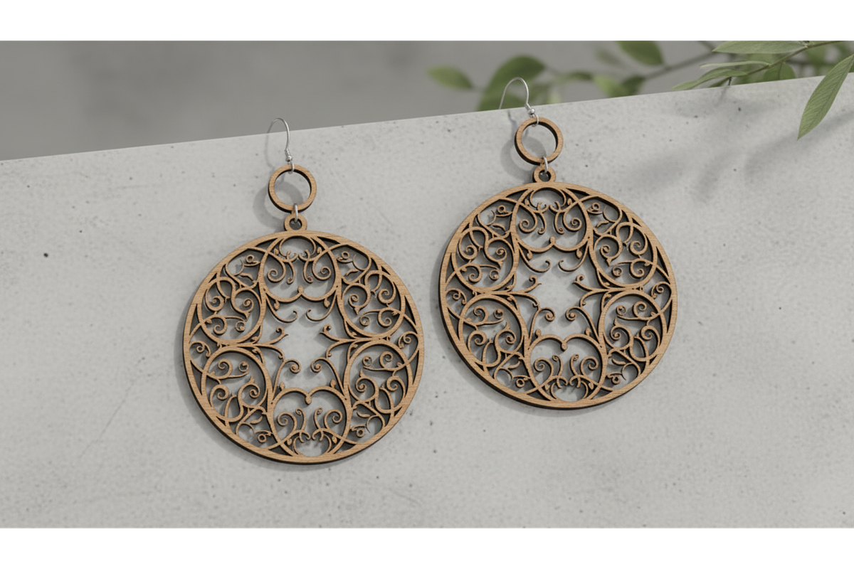 Garden Bloom Earring Set, a Graphic by hafijul (Photo 2 of 11)