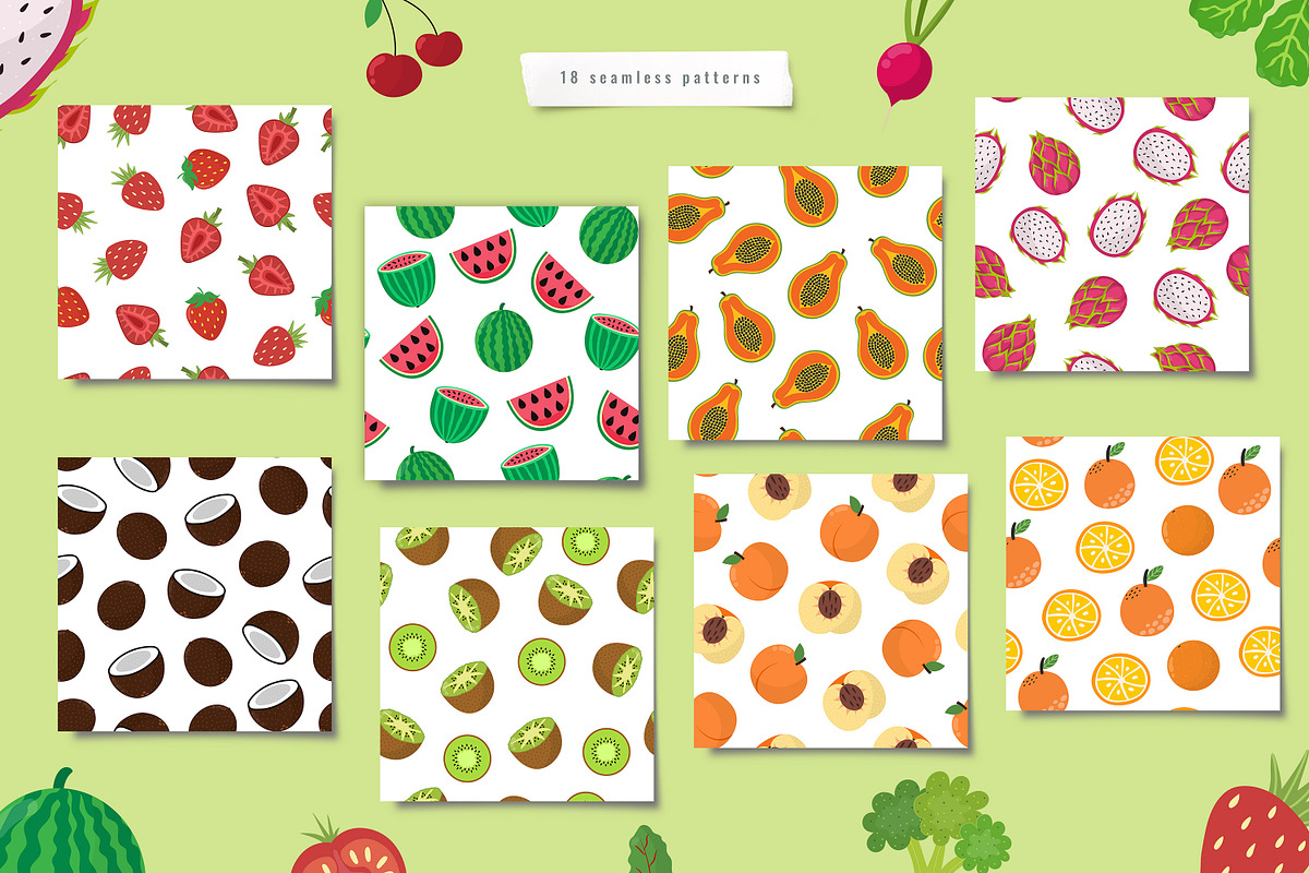 Fruits and Vegetables Clipart Bundle, an Object Graphic by Gulnara Sabirova (Photo 14 of 35)