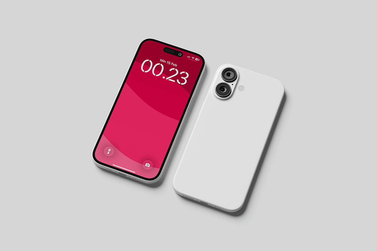 iPhone 16 Mockup, an iPhone Mockup by seramoe (Photo 2 of 5)