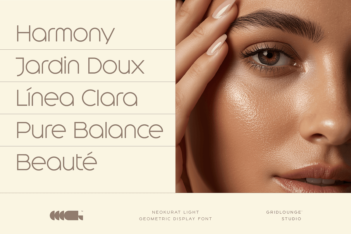 Neokurat — Light, a Sans Serif Font by Gridlounge (Photo 8 of 14)