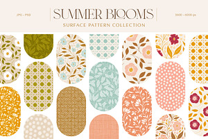 Summer Blooms Pattern Collection, a Pattern Graphic by Eclectic Anthology