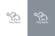 Baby Elephant Logo Template, a Branding & Logo Template by tetiana.svirska (Thumbnail 2 of 4)