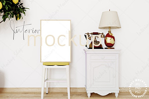 Mockup Frame in Retro Style, a Poster Template by Mockup Shop
