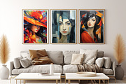 Beauty illustration poster, a Decorative Illustration by DamonYang's shop (Thumbnail 5 of 9)