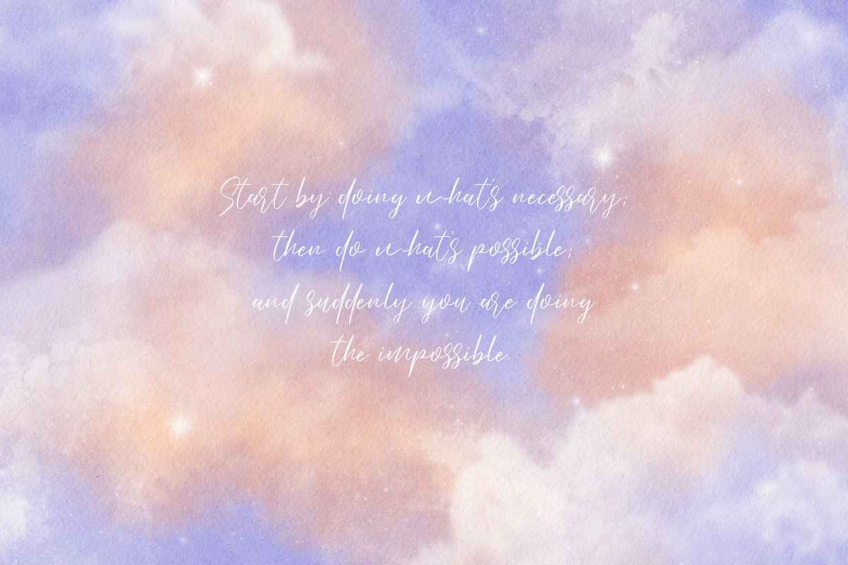 Fluffy Sky Watercolor Backgrounds, a Texture Graphic by Tiger and Flower (Photo 3 of 10)