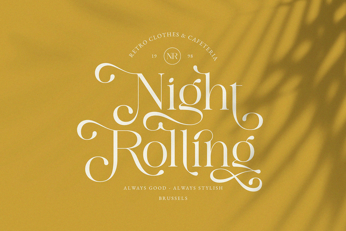 Kalufonia || Stylish Display Serif, a Serif Font by BrandSemut (Photo 2 of 14)