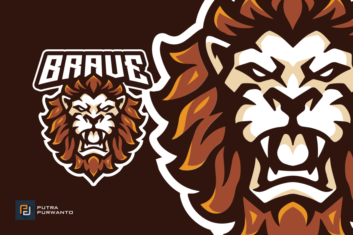 Ferocious Lion Head Mascot Logo, a Branding & Logo Template by putra_purwanto (Photo 1 of 2)
