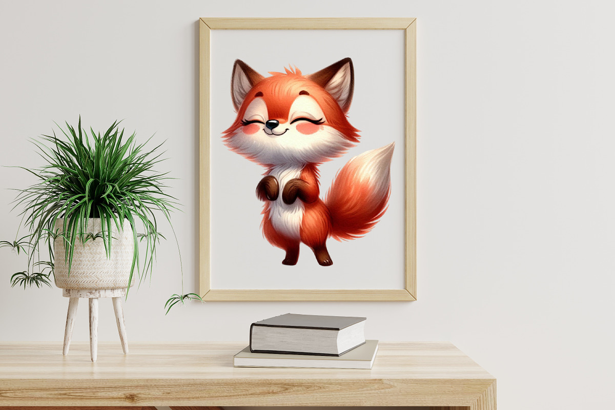 Cute Fox Clipart PNG, an Illustration by Libby Wishes (Photo 5 of 6)