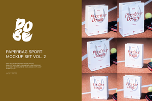 Paperbag Sport Mockup Set - Vol 2, a Packaging Mockup by DOBE Studio