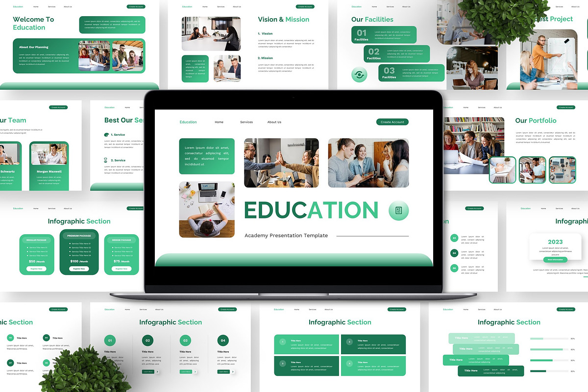 Education - Academy Google Slide, a Presentation Template by Deepslide Studio (Photo 6 of 6)