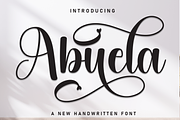 Abuela | Script Font, a Handwritten Font by Scratchones (Thumbnail 1 of 9)