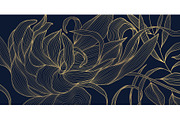 Flowers and Leaves Line Luxury Art, a Pattern Graphic by Marylia (Thumbnail 26 of 27)