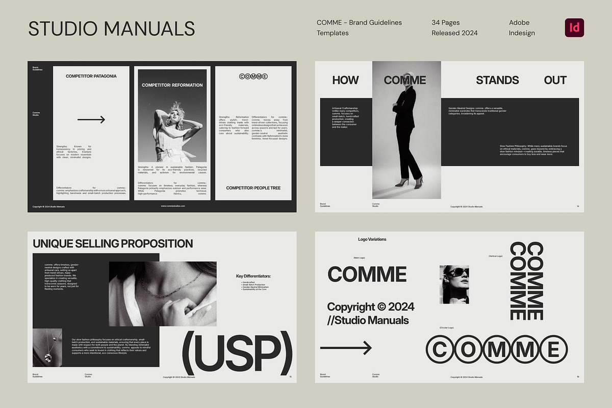 COMME - Brand Guidelines, a Presentation Template by Studio Manuals (Photo 5 of 8)