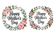 Floral wreaths celebrate Mother'sDay, a Decorative Illustration by himelgfx (Thumbnail 5 of 5)