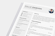Resume Template and Cover Letter, a Resume Template by designvillage (Thumbnail 4 of 13)