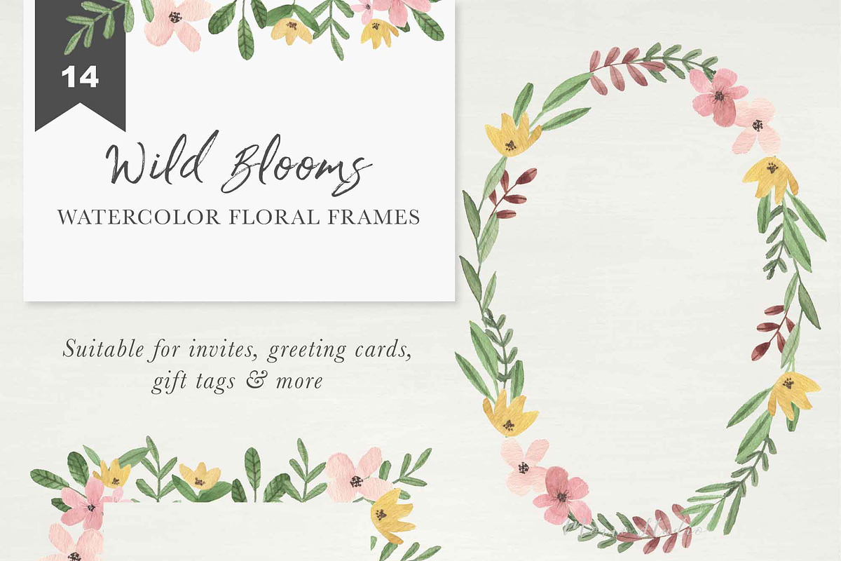 WILD BLOOMS - Watercolor Florals, a Decorative Illustration by Momo Studio (Photo 6 of 13)