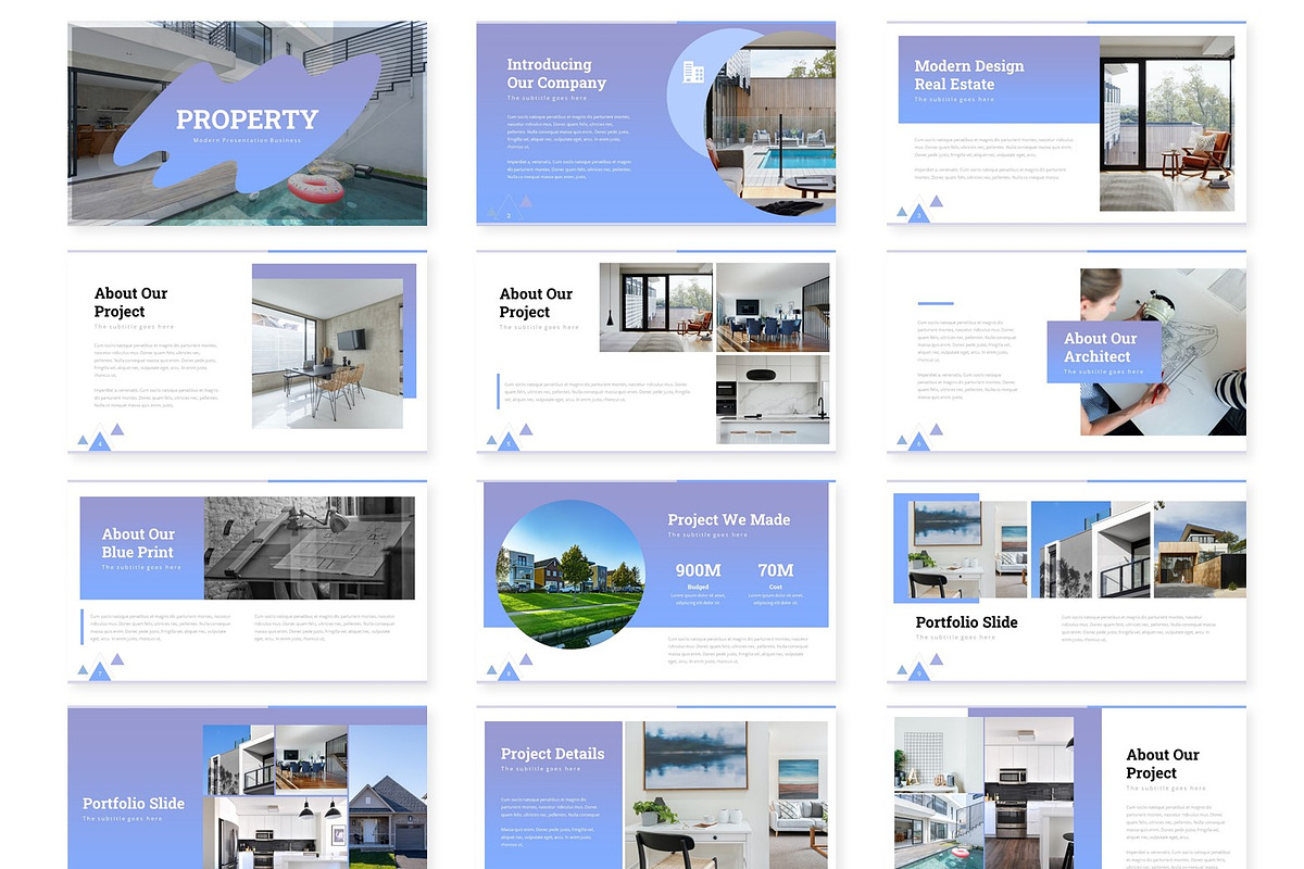 Property - Powerpoint Template, a Presentation Template by AQR Studio