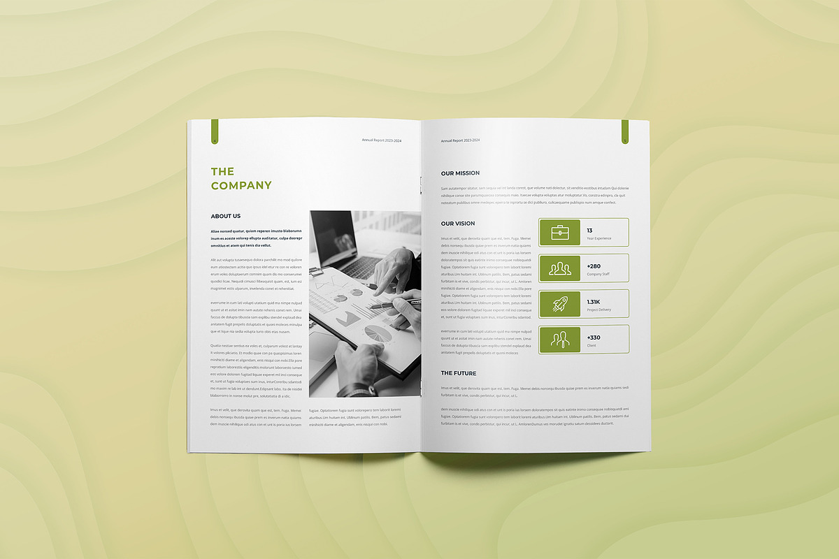Canva Annual Report, a Brochure Template by DesignDevisers (Photo 3 of 11)