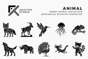Robotic Animal Icons
