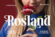 Rosland - Elegant Display Serif, a Serif Font by timelesstype.co (Thumbnail 1 of 20)