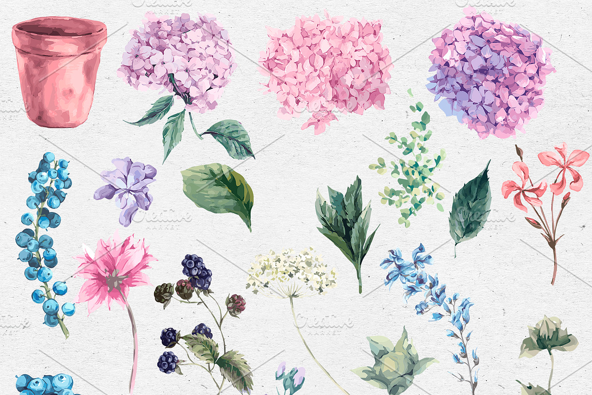 Blooming Hydrangia Cards, a Card Template by Depiano (Photo 7 of 8)