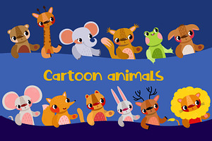 Cute Cartoon Forest & Safari Animal, an Object Graphic by the_myro