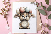 Whimsical Bunny Easter Clipart PNG, a Seasonal Illustration by Canvas Craft (Thumbnail 7 of 7)
