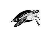 50 Sea Turtle Vector Silhouette Bund, an Illustration by jahid234 (Thumbnail 29 of 51)
