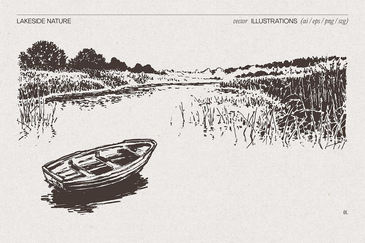 Lakeside Nature Illustrations, an Empty State Illustration by TheMountBirdStudio (Photo 5 of 17)