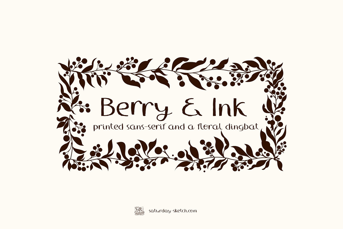 Berry & Ink font duo border builder, a Symbol Font by saturday.sketch (Photo 1 of 7)