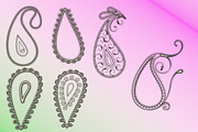Paisley Ornaments Embellishments, an Illustration by MDD Designs (Thumbnail 3 of 5)
