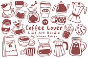 Coffee Lover PNG Clipart Bundle, a Food Illustration by LemonDesign (Thumbnail 1 of 3)