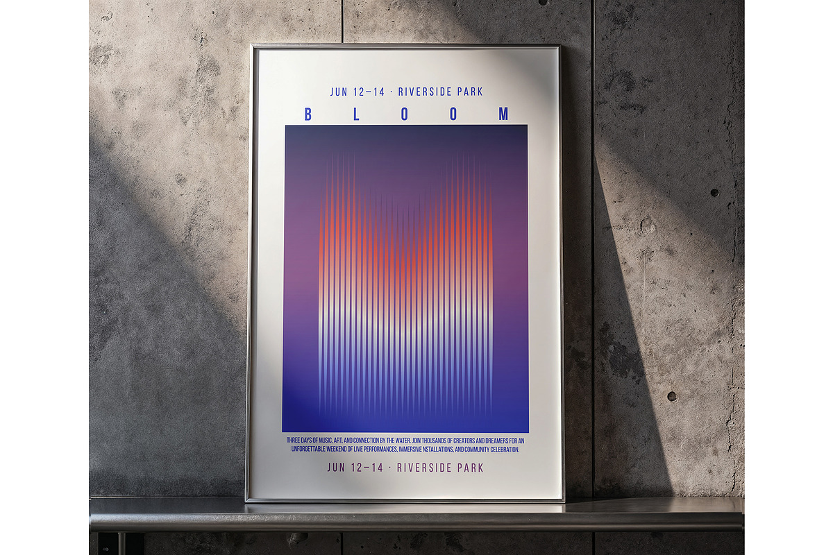Gradient Wave Poster Templates, a Poster Template by Xenialien (Photo 5 of 5)