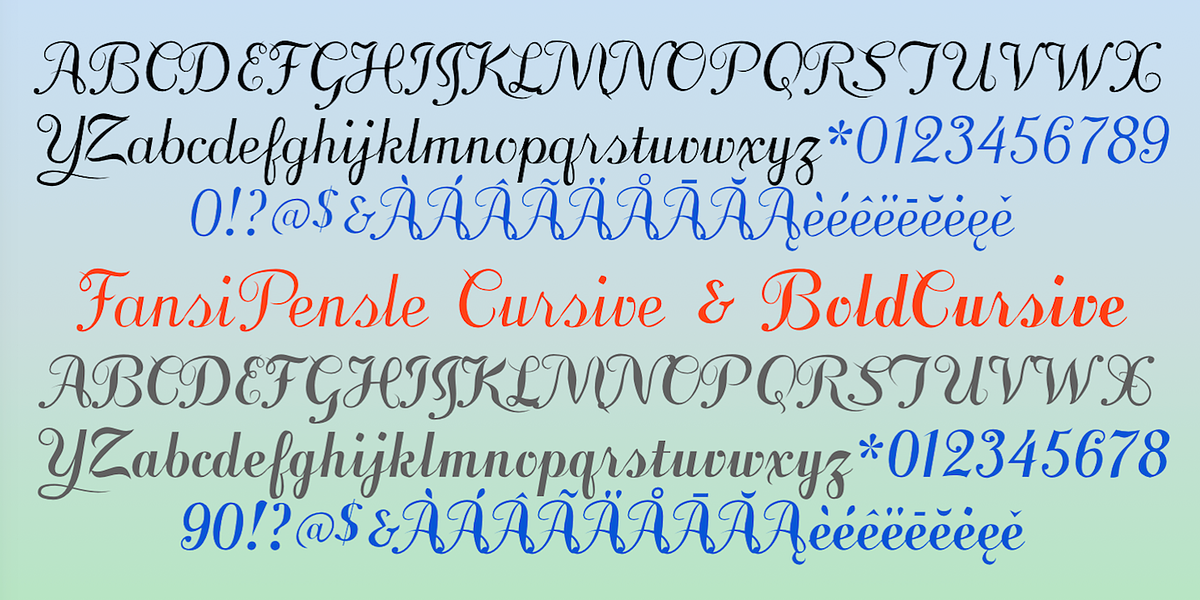 FansiPensle, a Script Font by Ingrimayne Type (Photo 5 of 6)