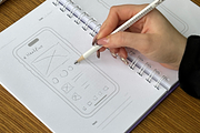 UX Sketchbook for Mobile design, a Stationery Template by ulvinomarov (Thumbnail 4 of 5)