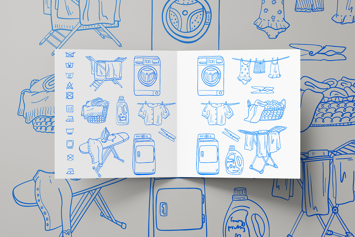 Laundry Lineart, a Work Illustration by Carpet Tapete Pretzel (Photo 4 of 4)