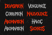 Ruination - Death Metal Font, a Symbol Font by Masyafi Studio (Thumbnail 3 of 9)