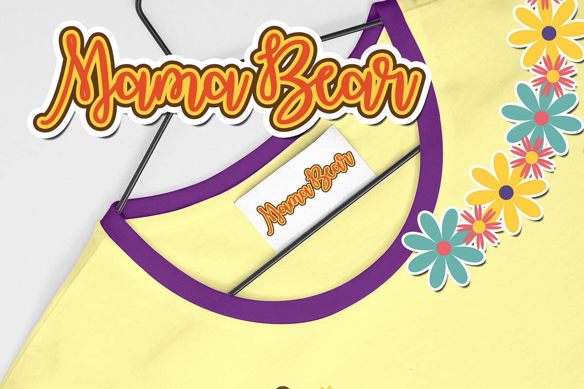 Mama Bear Digital Clip Art, a Seasonal Illustration by Cozy Cat Design (Photo 4 of 10)