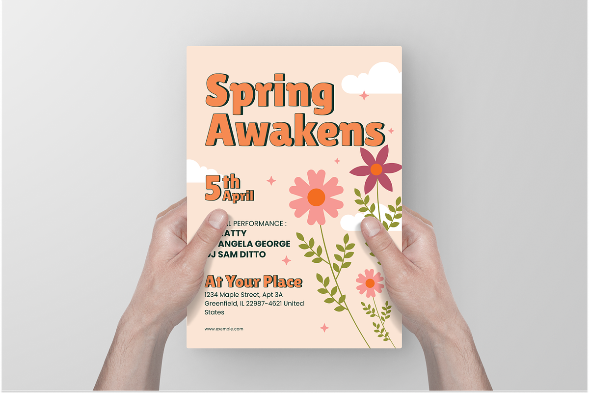 Spring Festival & Celebrations Flyer, a Flyer Template by Annora Studio (Photo 6 of 6)